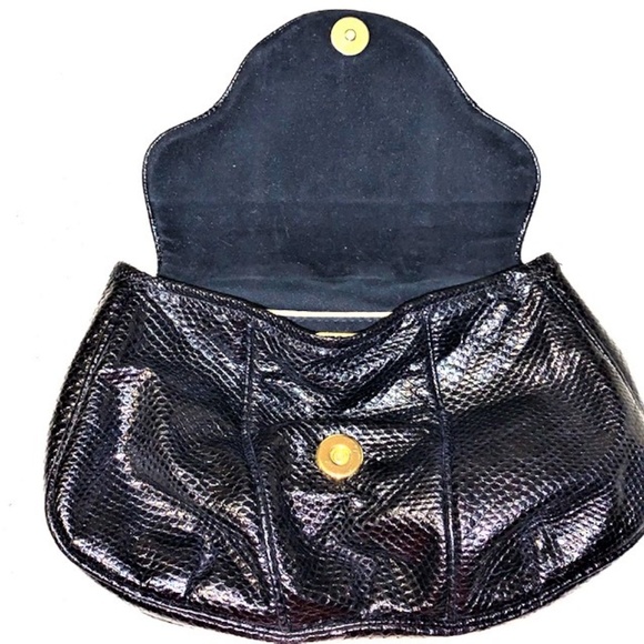 CARLO FIORI of ITALY Embossed Snakeskin Clutch - Picture 1 of 6